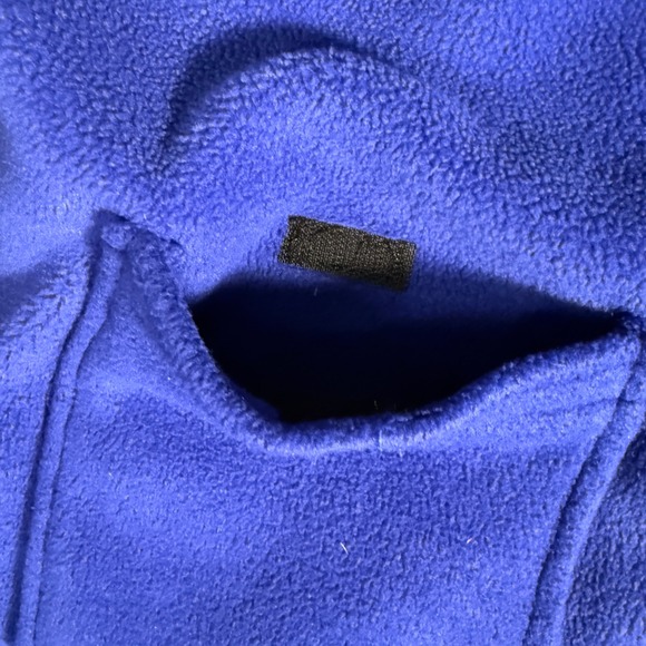 Vintage‎ Tommy Hilfiger Purple Fleece 1/4 Zip Pullover Jacket Logo Patch XL - Picture 3 of 7